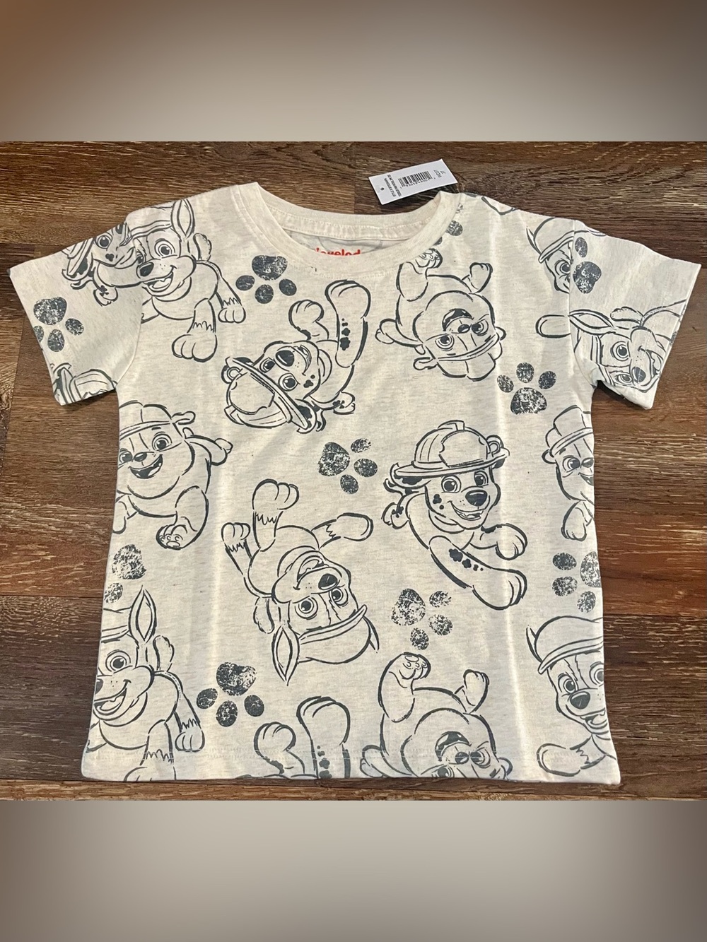 Paw Patrol Chase Rubble Marshall All Over Graphic Print Tee Size 3T